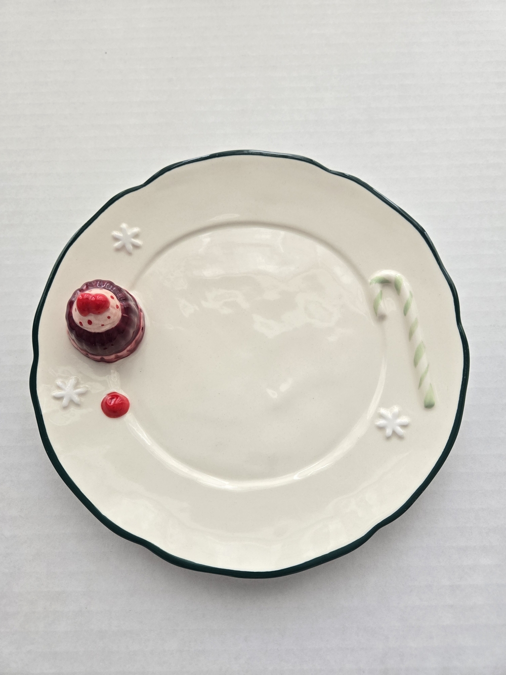 Anthropologie Holifaye Stoneware Holiday Dessert Plate - NWT